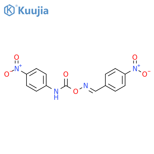 Benzaldehyde, 4-nitro-, O-[[(4-nitrophenyl)amino]carbonyl]oxime, (E)- structure