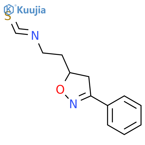 ISOXAZOLE, 4,5-DIHYDRO-5-(2-ISOTHIOCYANATOETHYL)-3-PHENYL- structure