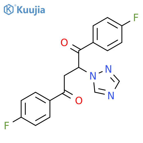 1,4-BUTANEDIONE, 1,4-BIS(4-FLUOROPHENYL)-2-(1H-1,2,4-TRIAZOL-1-YL)- structure