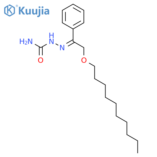 2-[2-(Decyloxy)-1-phenylethylidene]hydrazine-1-carboxamide structure