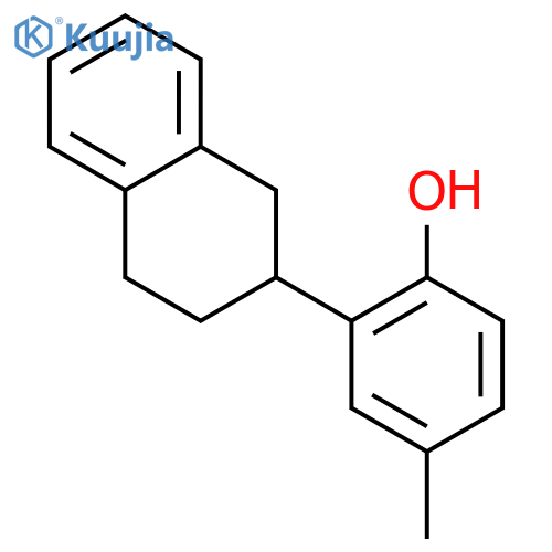 Phenol, 4-methyl-2-(1,2,3,4-tetrahydro-2-naphthalenyl)- structure