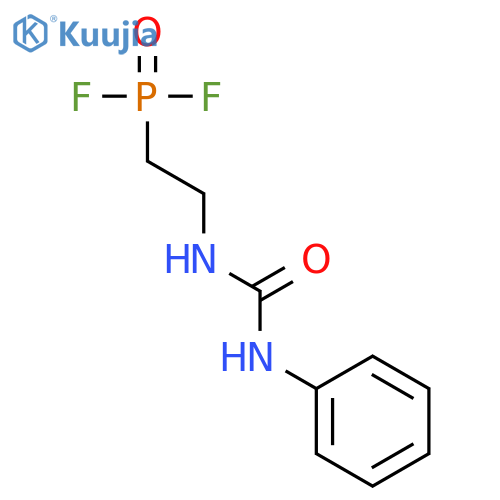 PHOSPHONIC DIFLUORIDE, [2-[[(PHENYLAMINO)CARBONYL]AMINO]ETHYL]- structure