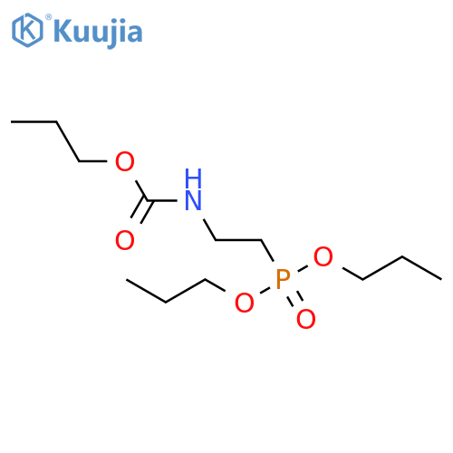Carbamic acid, [2-(dipropoxyphosphinyl)ethyl]-, propyl ester structure