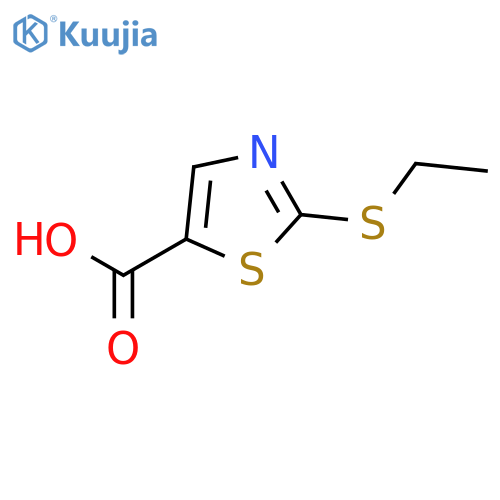 5-THIAZOLECARBOXYLIC ACID, 2-(ETHYLTHIO)- structure