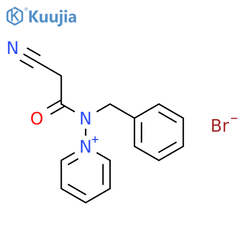 PYRIDINIUM, 1-[(CYANOACETYL)(PHENYLMETHYL)AMINO]-, BROMIDE structure