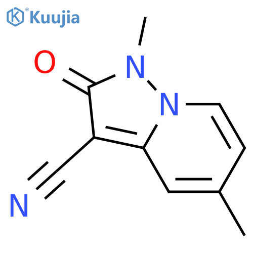 PYRAZOLO[1,5-A]PYRIDINE-3-CARBONITRILE, 1,2-DIHYDRO-1,5-DIMETHYL-2-OXO- structure