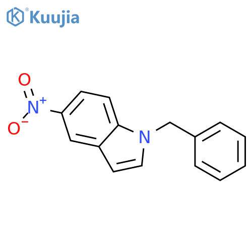 1H-Indole, 5-nitro-1-(phenylmethyl)- structure