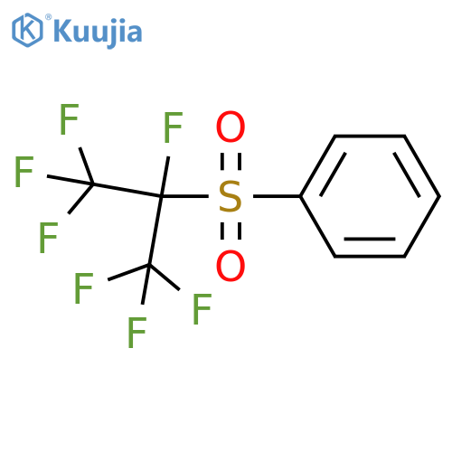 Benzene, [[1,2,2,2-tetrafluoro-1-(trifluoromethyl)ethyl]sulfonyl]- structure