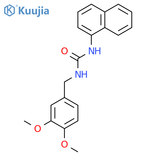 Urea, N-[(3,4-dimethoxyphenyl)methyl]-N'-1-naphthalenyl- structure