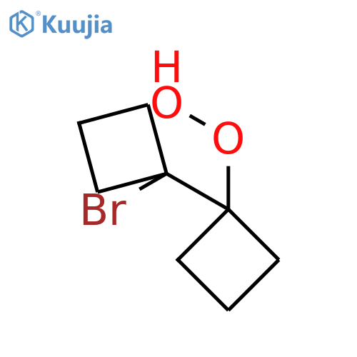 Hydroperoxide, 1'-bromo[1,1'-bicyclobutyl]-1-yl structure