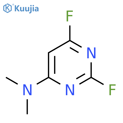 Pyrimidine, 2,4-difluoro-6-dimethylamino- structure