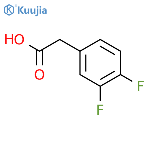 3,4-Difluorophenylacetic acid structure