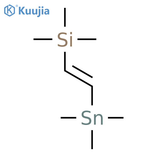 Silane, trimethyl[(1E)-2-(trimethylstannyl)ethenyl]- structure