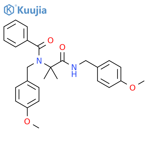 Benzamide,N-[(4-methoxyphenyl)methyl]-N-[2-[[(4-methoxyphenyl)methyl]amino]-1,1-dimethyl-2-oxoethyl]- structure