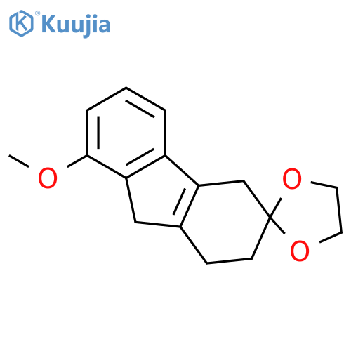 Spiro[1,3-dioxolane-2,3'-[3H]fluorene], 1',2',4',9'-tetrahydro-8'-methoxy- structure