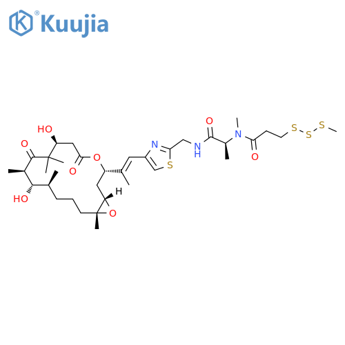Propanamide,N-[(1S)-2-[[[4-[(1E)-2-[(1S,3S,7S,10R,11S,12S,16R)-7,11-dihydroxy-8,8,10,12,16-pentamethyl-5,9-dioxo-4,17-dioxabicyclo[14.1.0]heptadec-3-yl]-1-propenyl]-2-thiazolyl]methyl]amino]-1-methyl-2-oxoethyl]-N-methyl-3-(methyltrithio)- structure