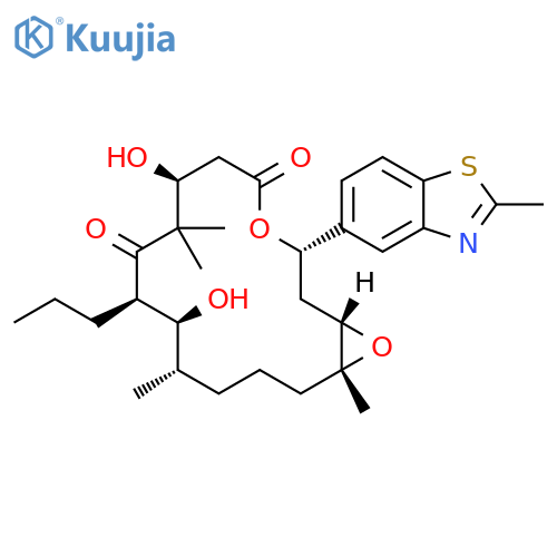 4,17-Dioxabicyclo[14.1.0]heptadecane-5,9-dione,7,11-dihydroxy-8,8,12,16-tetramethyl-3-(2-methyl-5-benzothiazolyl)-10-propyl-, (1S,3S,7S,10R,11S,12S,16R)- structure