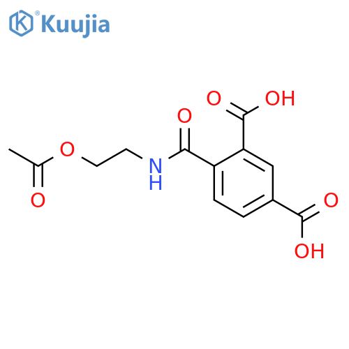 1,3-Benzenedicarboxylic acid, 4-[[[2-(acetyloxy)ethyl]amino]carbonyl]- structure