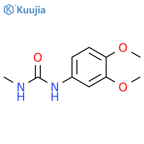 Urea, N-(3,4-dimethoxyphenyl)-N'-methyl- structure