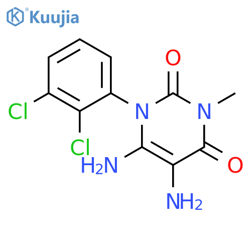 2,4(1H,3H)-Pyrimidinedione,5,6-diamino-1-(2,3-dichlorophenyl)-3-methyl- structure