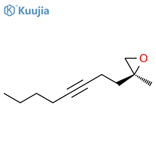 Oxirane, 2-methyl-2-(3-octynyl)-, (2S)- structure