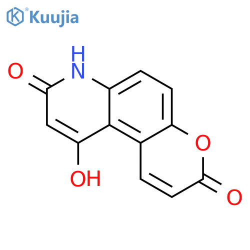 3H-Pyrano[3,2-f]quinoline-3,8(7H)-dione, 10-hydroxy- structure