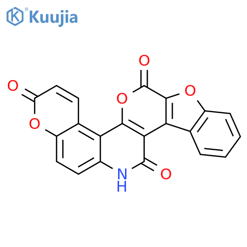 Benzofuro[3',2':4,5]pyrano[3,2-c]pyrano[3,2-f]quinoline-4,8,14(15H)-trione structure
