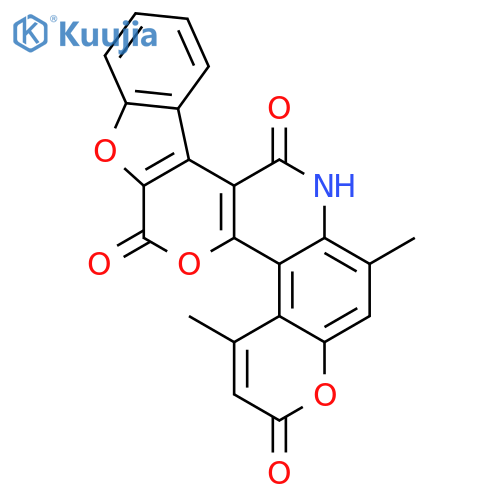 BENZOFURO[3',2':4,5]PYRANO[3,2-C]PYRANO[3,2-F]QUINOLINE-4,8,14(15H)-TRIONE, 1,6-DIMETHYL- structure