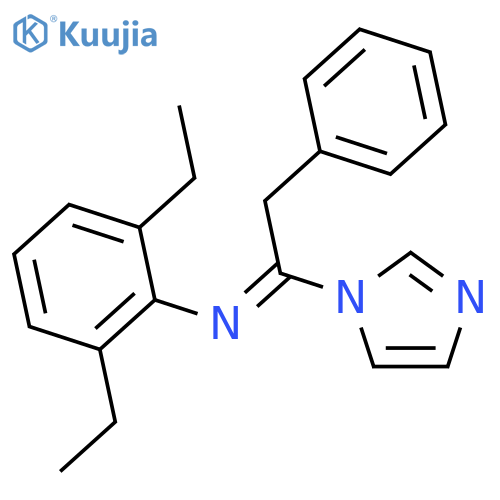 1H-IMIDAZOLE, 1-[1-[(2,6-DIETHYLPHENYL)IMINO]-2-PHENYLETHYL]- structure