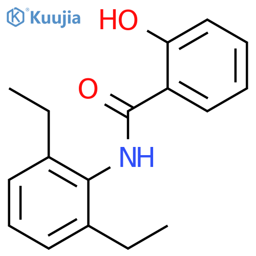 Benzamide, N-(2,6-diethylphenyl)-2-hydroxy- structure