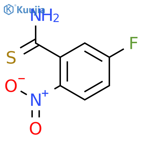 5-fluoro-2-nitrobenzene-1-carbothioamide structure