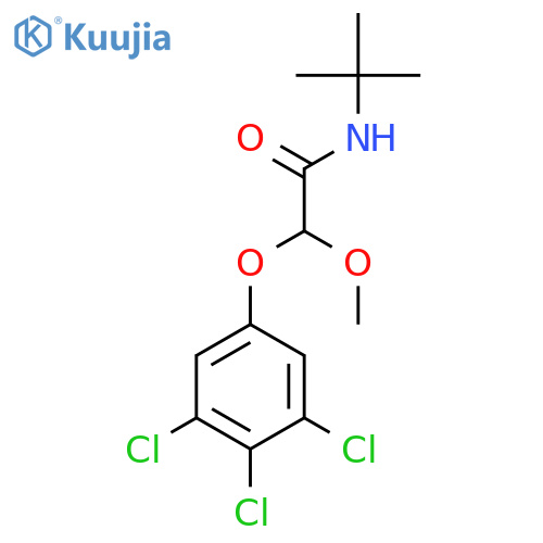 ACETAMIDE, N-(1,1-DIMETHYLETHYL)-2-METHOXY-2-(3,4,5-TRICHLOROPHENOXY)- structure