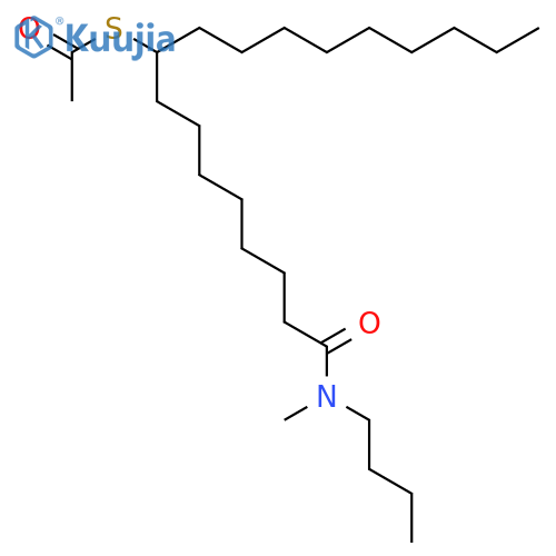 ETHANETHIOIC ACID, S-[1-[8-(BUTYLMETHYLAMINO)-8-OXOOCTYL]DECYL] ESTER structure