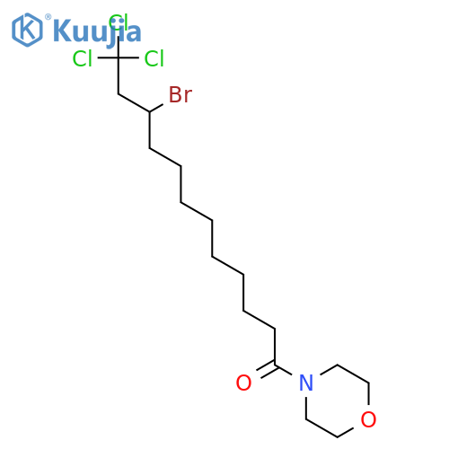 MORPHOLINE, 4-(10-BROMO-12,12,12-TRICHLORO-1-OXODODECYL)- structure