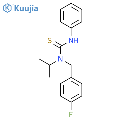 Thiourea, N-[(4-fluorophenyl)methyl]-N-(1-methylethyl)-N'-phenyl- structure