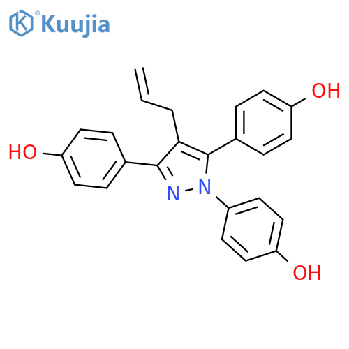 Phenol, 4,4',4''-[4-(2-propenyl)-1H-pyrazole-1,3,5-triyl]tris- structure