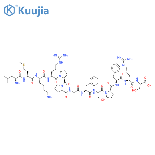 L-Serine,L-leucyl-L-methionyl-L-lysyl-L-arginyl-L-prolyl-L-prolylglycyl-L-phenylalanyl-L-seryl-L-prolyl-L-phenylalanyl-L-arginyl- structure