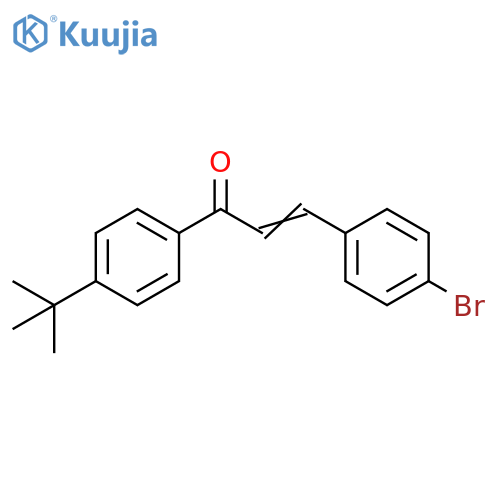 2-Propen-1-one, 3-(4-bromophenyl)-1-[4-(1,1-dimethylethyl)phenyl]- structure