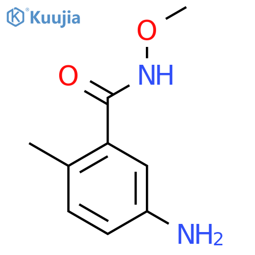 Benzamide, 5-amino-N-methoxy-2-methyl- structure