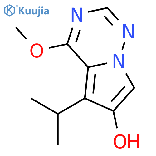 PYRROLO[2,1-F][1,2,4]TRIAZIN-6-OL, 4-METHOXY-5-(1-METHYLETHYL)- structure
