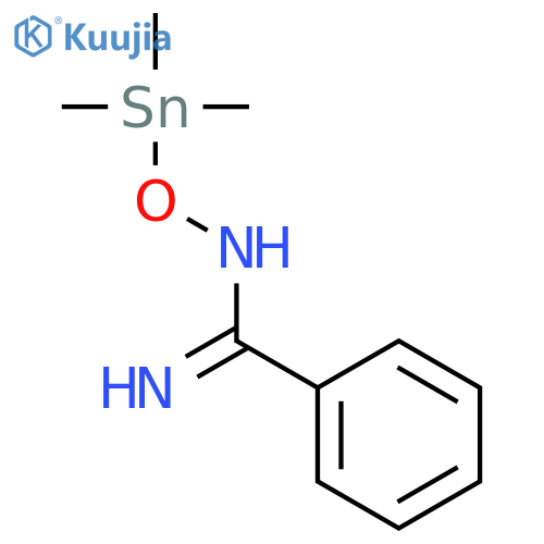 BENZENECARBOXIMIDAMIDE, N-[(TRIMETHYLSTANNYL)OXY]- structure