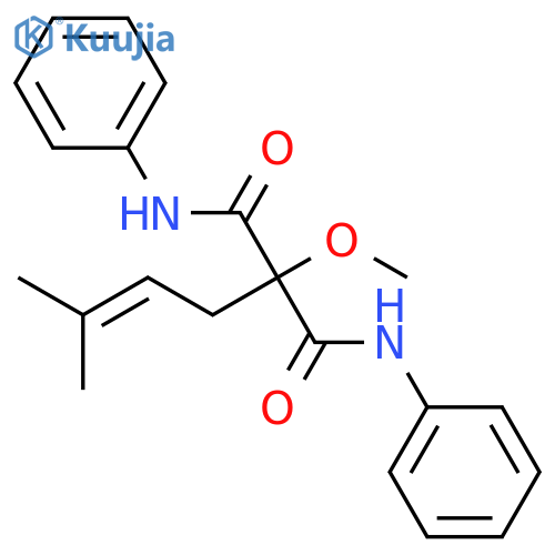 2-Methoxy-2-(3-methylbut-2-en-1-yl)-N~1~,N~3~-diphenylpropanediamide structure