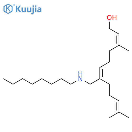 2,6,10-DODECATRIEN-1-OL, 3,11-DIMETHYL-7-[(OCTYLAMINO)METHYL]-, (Z,E)- structure