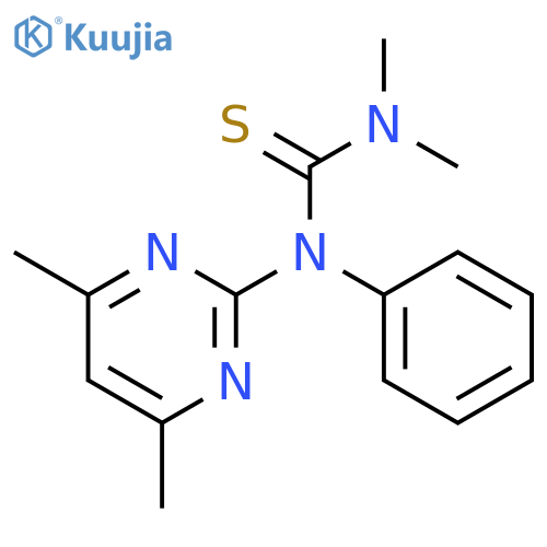 THIOUREA, N-(4,6-DIMETHYL-2-PYRIMIDINYL)-N',N'-DIMETHYL-N-PHENYL- structure
