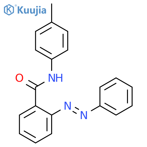 BENZAMIDE, N-(4-METHYLPHENYL)-2-(PHENYLAZO)- structure
