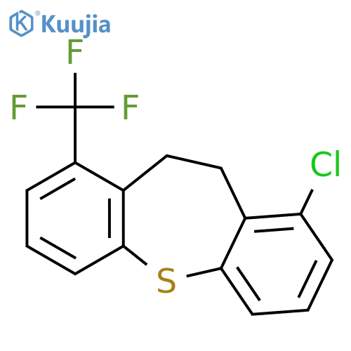 Dibenzo[b,f]thiepin, 1-chloro-10,11-dihydro-9-(trifluoromethyl)- structure