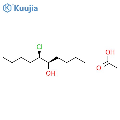 5-Decanol, 6-chloro-, acetate, (R*,R*)- structure
