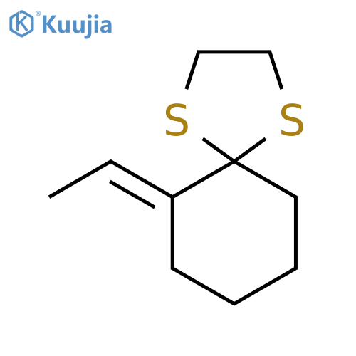 1,4-Dithiaspiro[4.5]decane, 6-ethylidene- structure