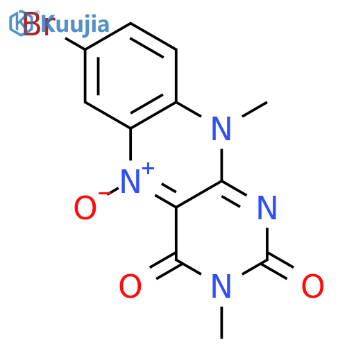 BENZO[G]PTERIDINE-2,4(3H,10H)-DIONE, 7-BROMO-3,10-DIMETHYL-, 5-OXIDE structure