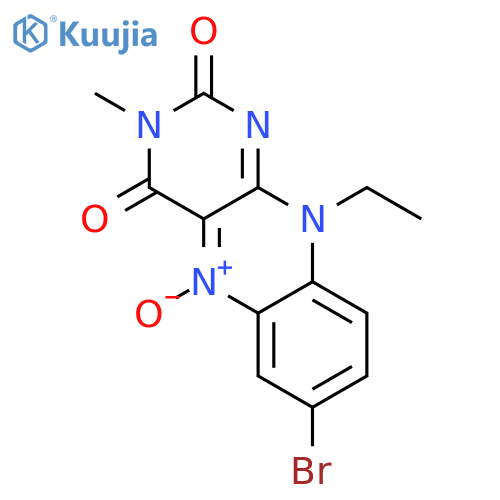 7-bromo-10-ethyl-3-methyl-5-oxidobenzo[g]pteridin-5-ium-2,4-dione structure